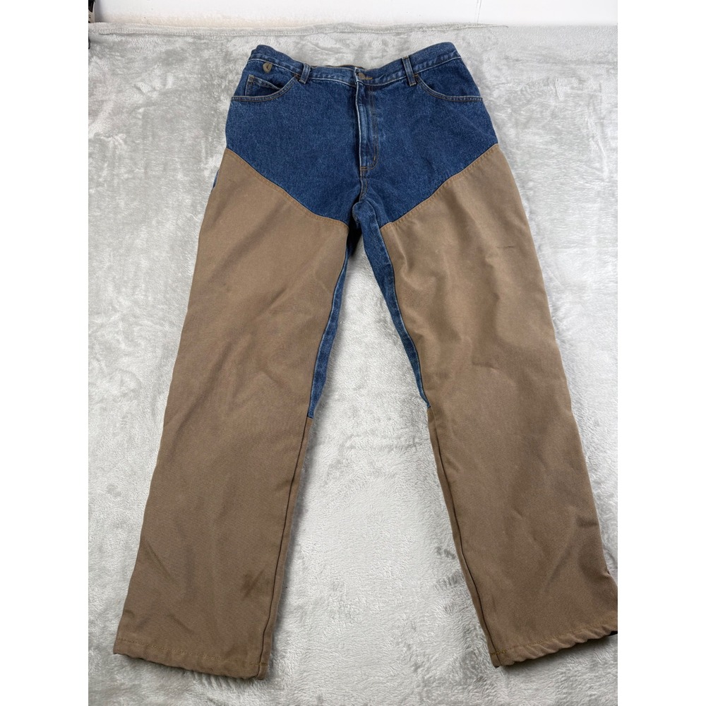 Guide Gear Men's Upland‎ Hunting Jeans - Brush Guard - Size 36x30 - Blue/Tan